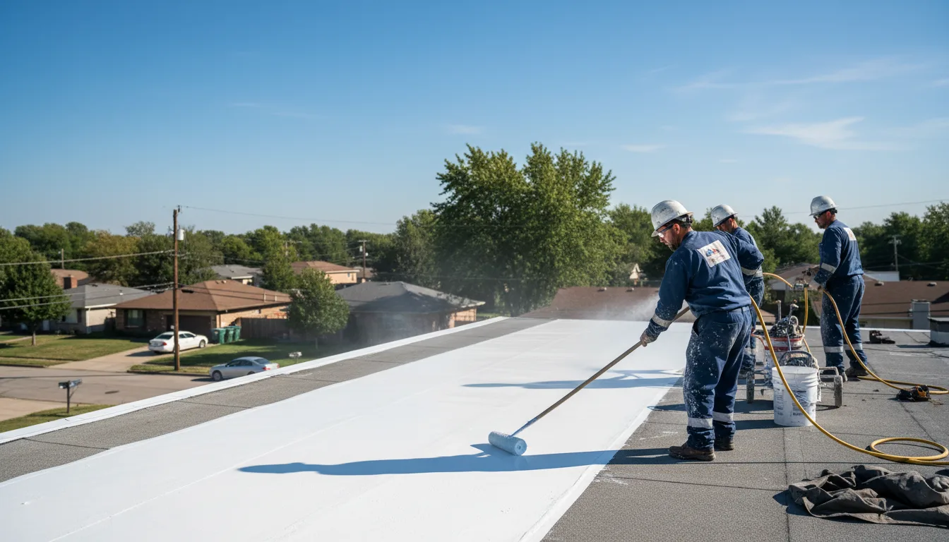 Commercial roof coating in Farmingdale, NJ near me